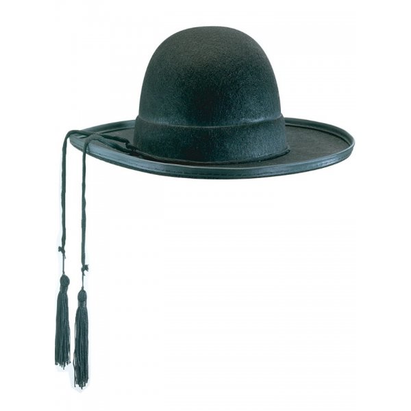 Αποκριάτικο Καπέλο Επισκόπου, Μαύρο 